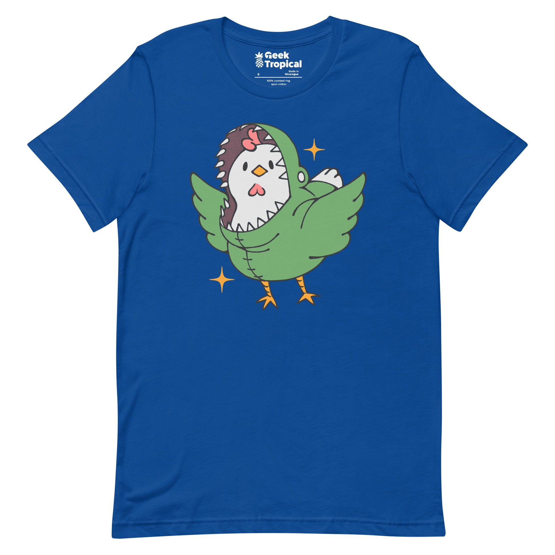 Chickenossauro Rex T-Shirt Geek Nerd Advertise to Meta Animal Patterns Design by Tobe Fonseca