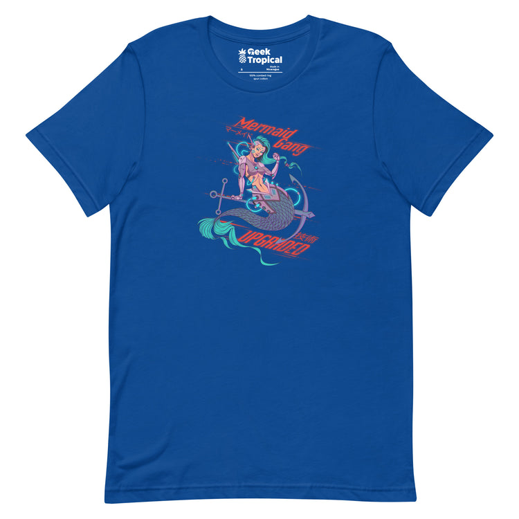 Cyberpunk Mermaid T-Shirt Geek Nerd Advertise to Meta computer print Design by Tobe Fonseca