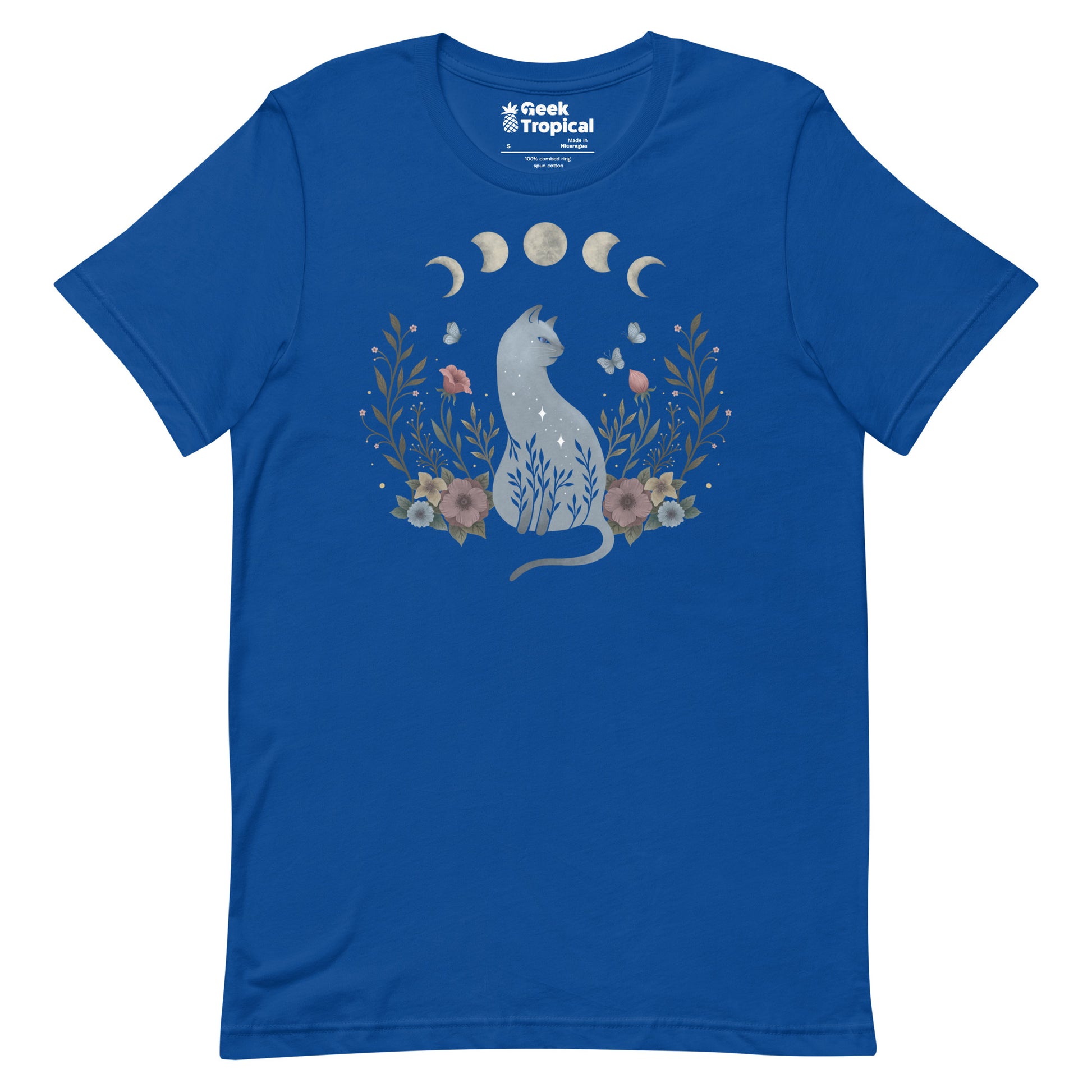 Cat On The Hill T-Shirt Geek Nerd Advertise to Meta Animal Patterns Design by Episodic Drawing