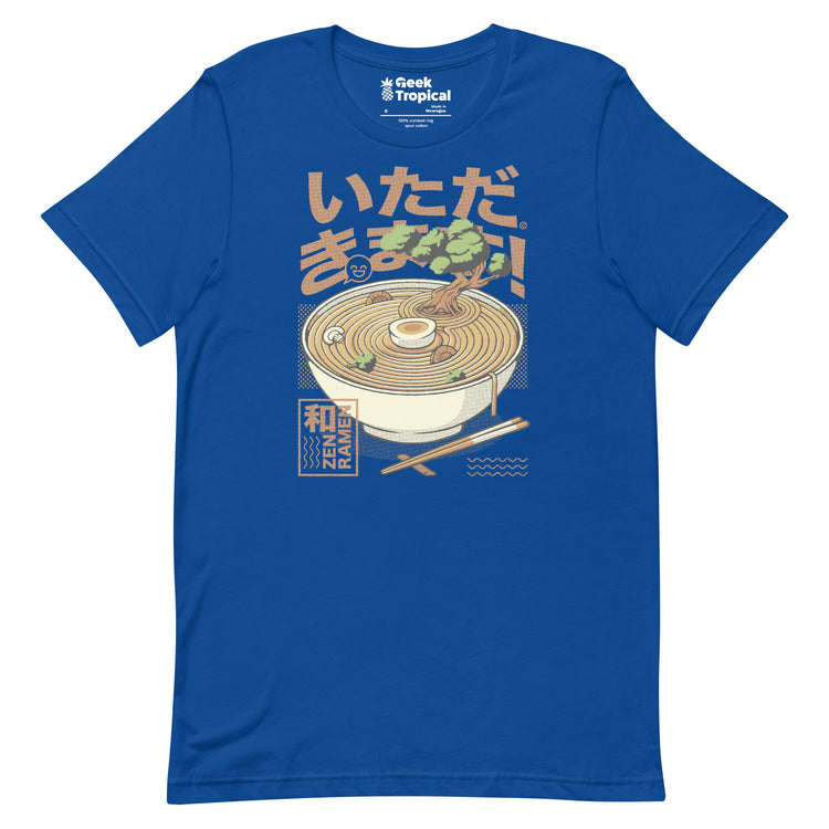 Bonsai Ramen Zen T-Shirt Geek Nerd Advertise to Meta Botany Print Design by Tobe Fonseca