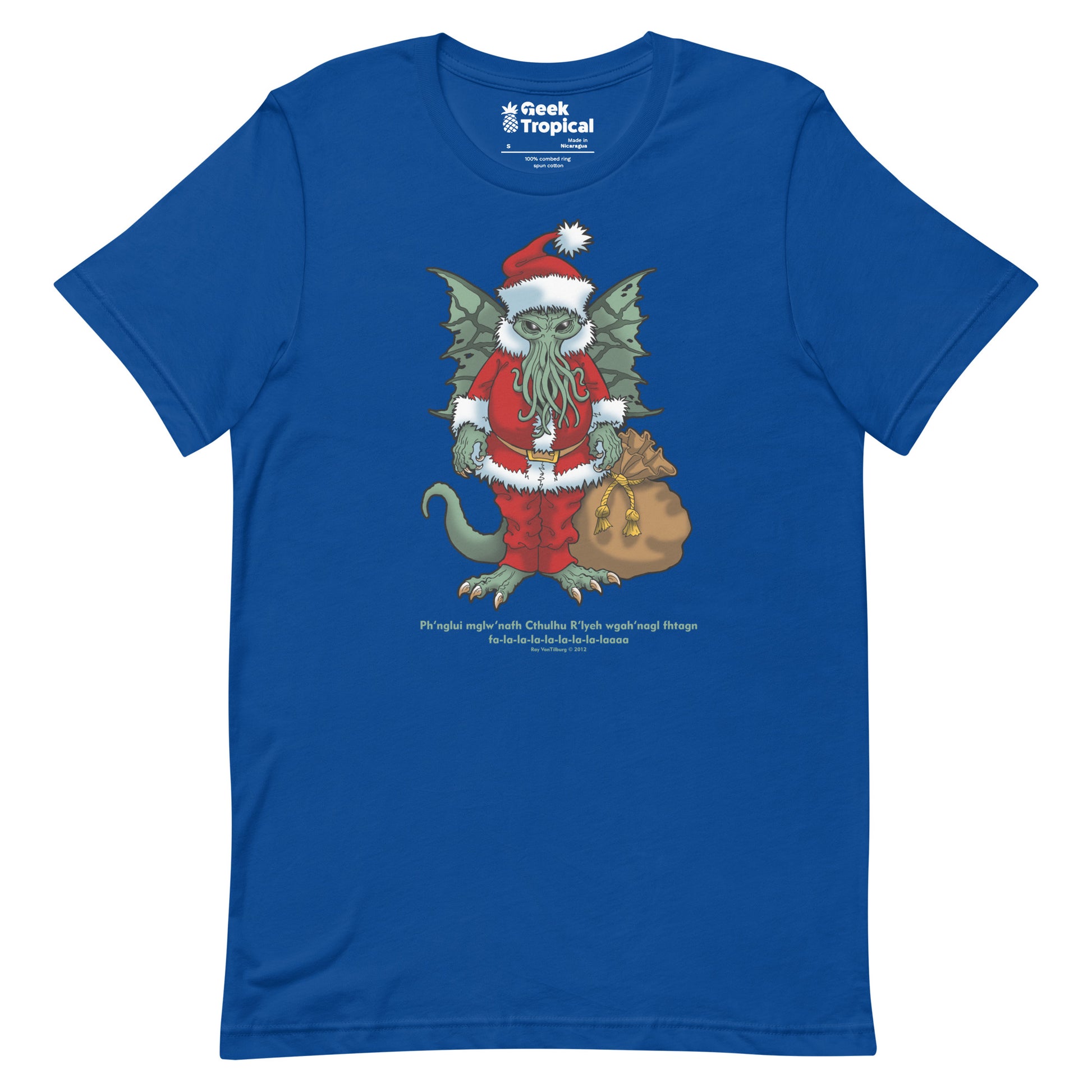 Xmas Cthulhu 2012 T-Shirt Geek Nerd Advertise to Meta Christmas Print Fantasy Prints