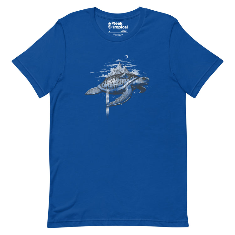 Adventure Turtle T-Shirt Geek Nerd Advertise to Meta Animal Patterns Design by Tobe Fonseca