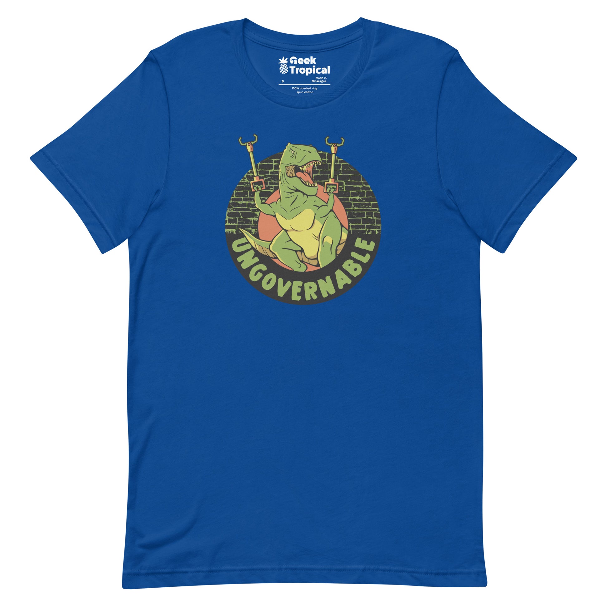 Become Ungovernable Funny Dinosaur T-Shirt Geek Nerd Advertise to Meta Animal Patterns Design by Tobe Fonseca