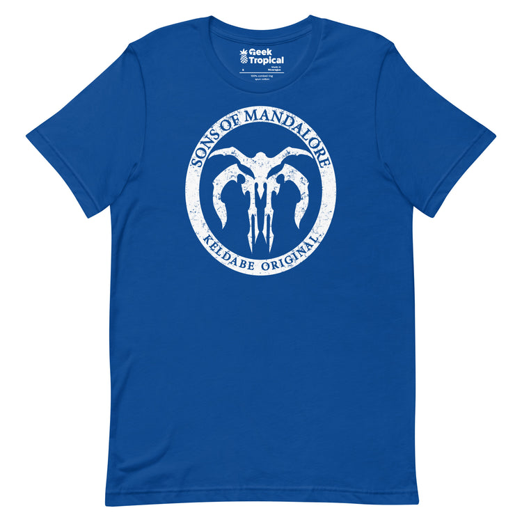 Sons of Mandalore T-Shirt Geek Nerd Advertise to Meta Fantasy Prints FLOW DESC WRITING