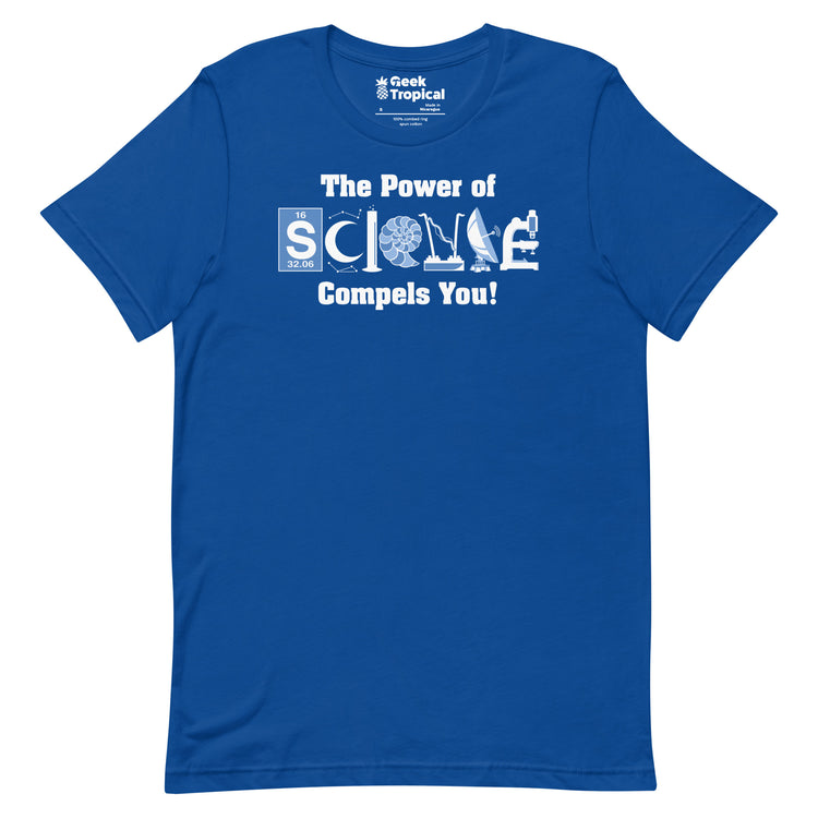 Power of Science T-Shirt Geek Nerd Advertise to Meta FLOW DESC WRITING Off World Designs