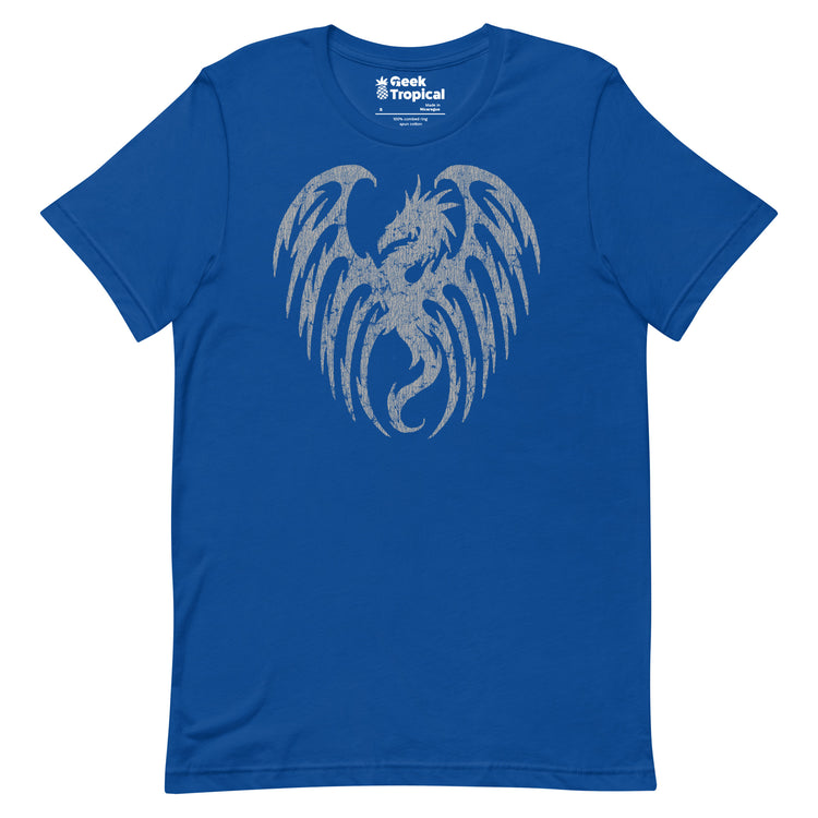 Oversized Dragon Shadow T-Shirt Geek Nerd Advertise to Meta Fantasy Prints FLOW DESC WRITING