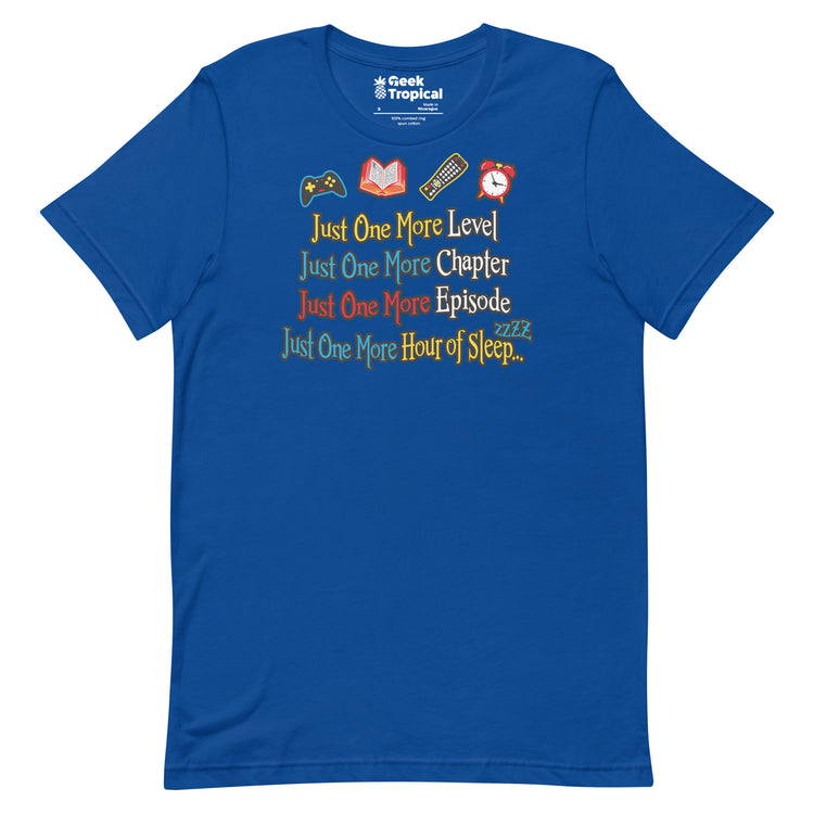 Just One More Nerd T-Shirt Geek Nerd Advertise to Meta Book Prints FLOW DESC WRITING