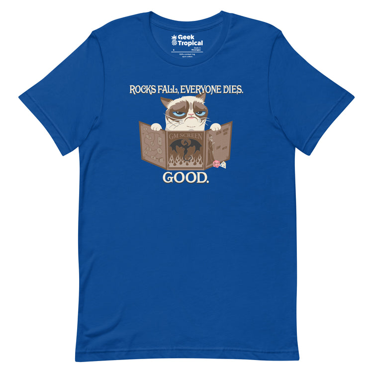 Grumpy Cat GM T-Shirt Geek Nerd Advertise to Meta Animal Patterns dnd & rpg print