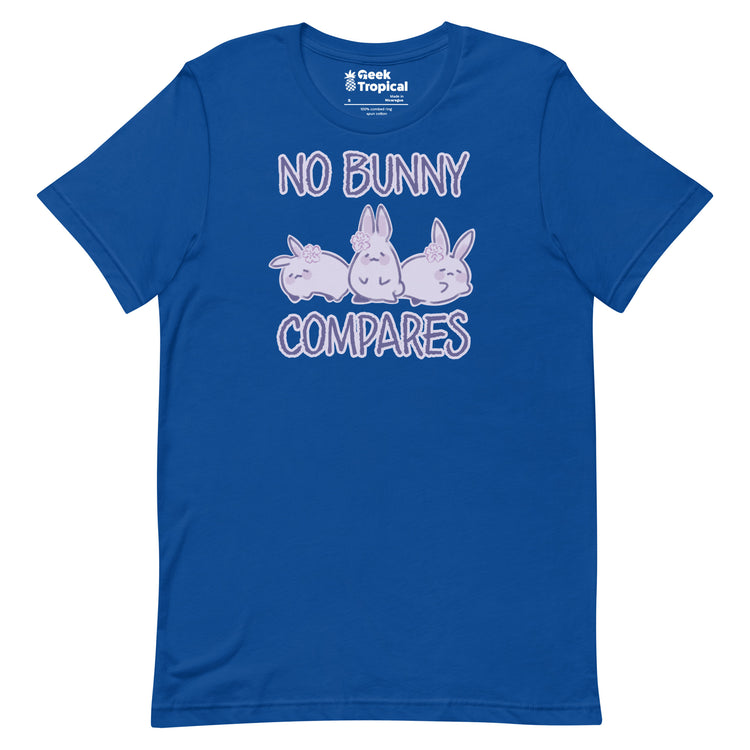No Bunny Compares T-Shirt Geek Nerd Advertise to Meta Animal Patterns Design by Ardi Tong