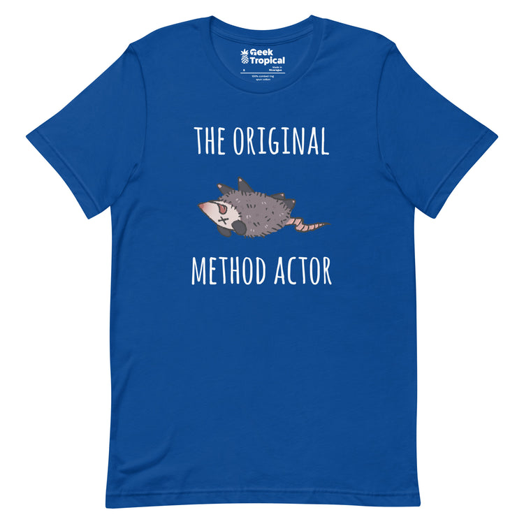 The Original Method Actor Possum T-Shirt Geek Nerd Advertise to Meta Animal Patterns Design by Ardi Tong