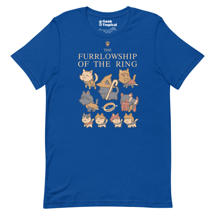 The Furrlowship of the Ring T-Shirt Geek Nerd Advertise to Meta Animal Patterns Book Prints