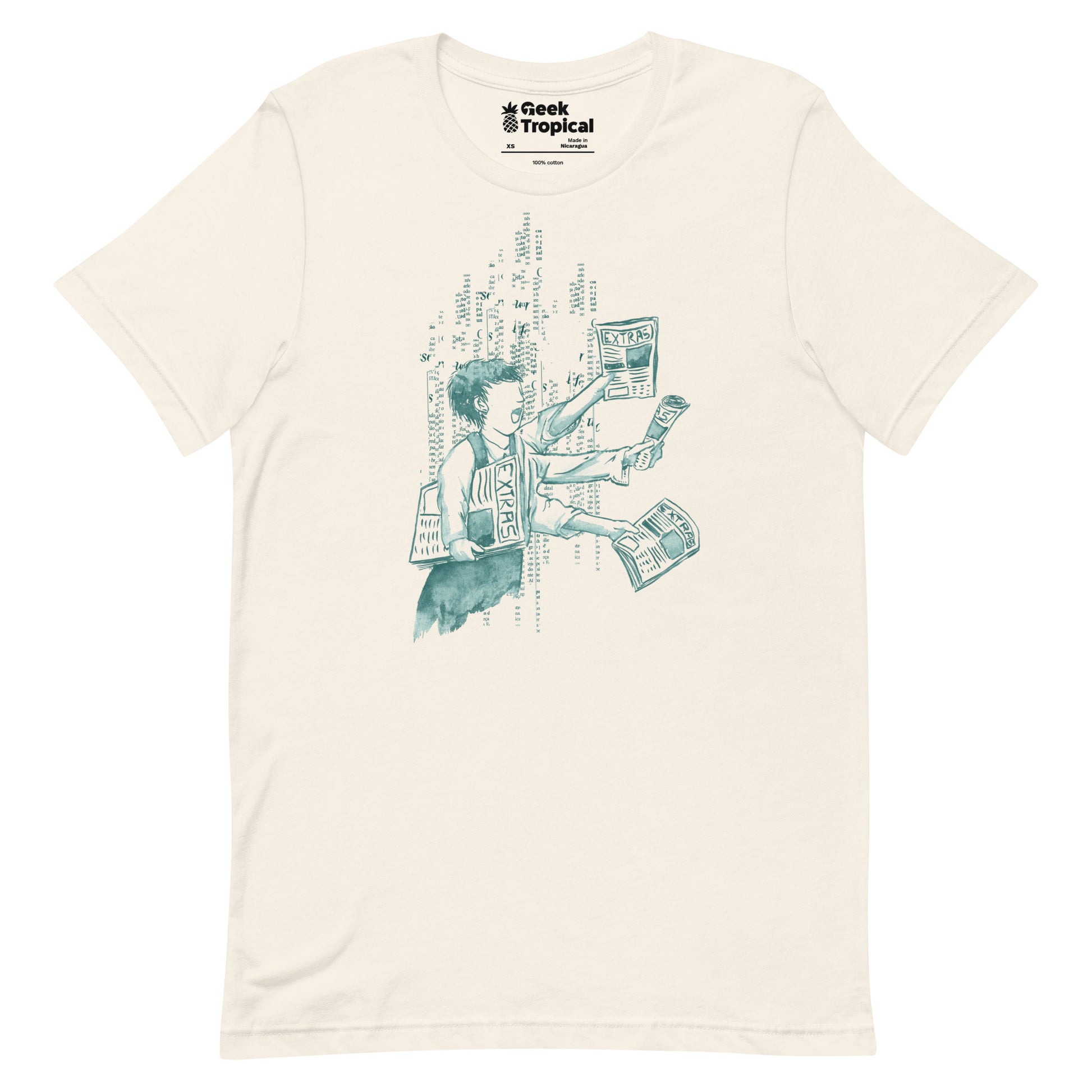 Extra Extra Extra T-Shirt Geek Nerd Advertise to Meta Design by Tobe Fonseca FLOW DESC WRITING