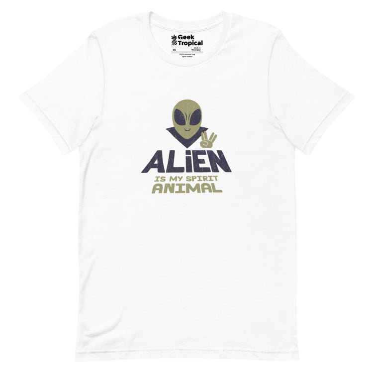 Alien Spirit Animal T-Shirt Geek Nerd Design by Tobe Fonseca FLOW DESC WRITING Funny Prints