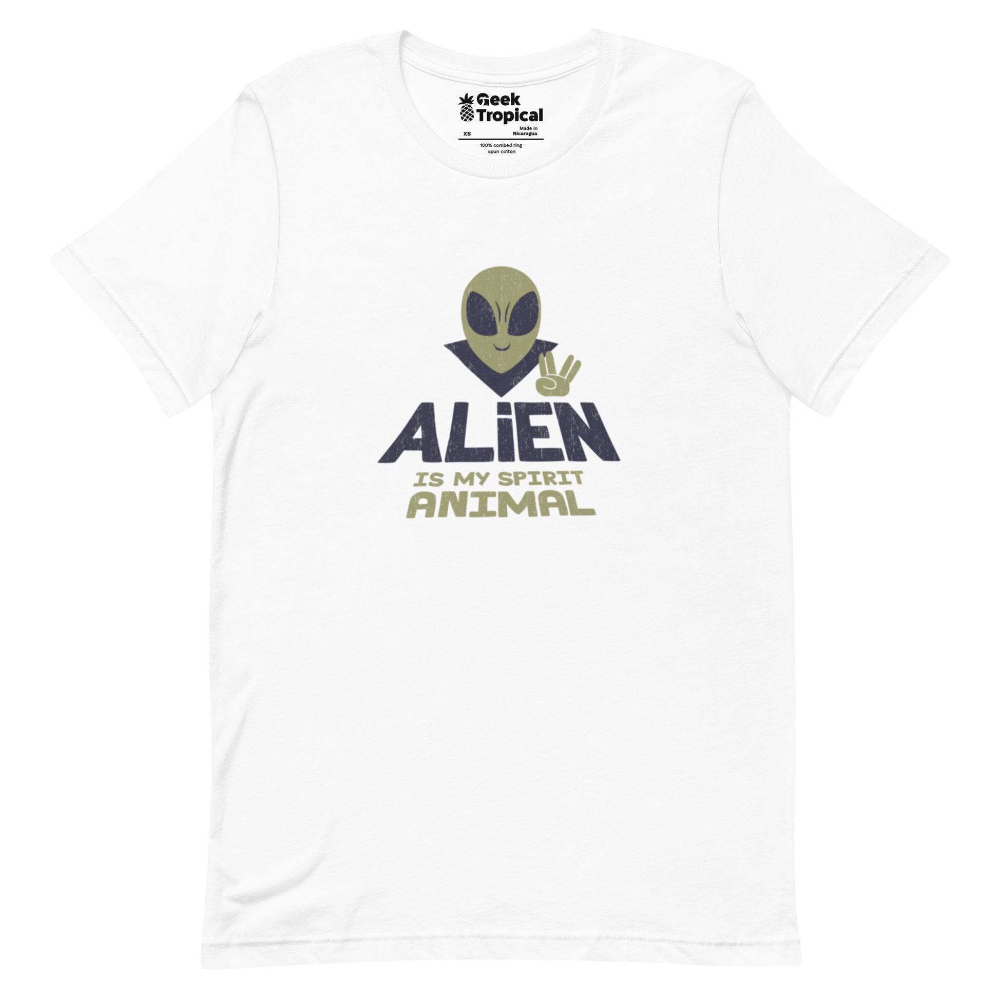 Alien Spirit Animal T-Shirt Geek Nerd Design by Tobe Fonseca FLOW DESC WRITING Funny Prints