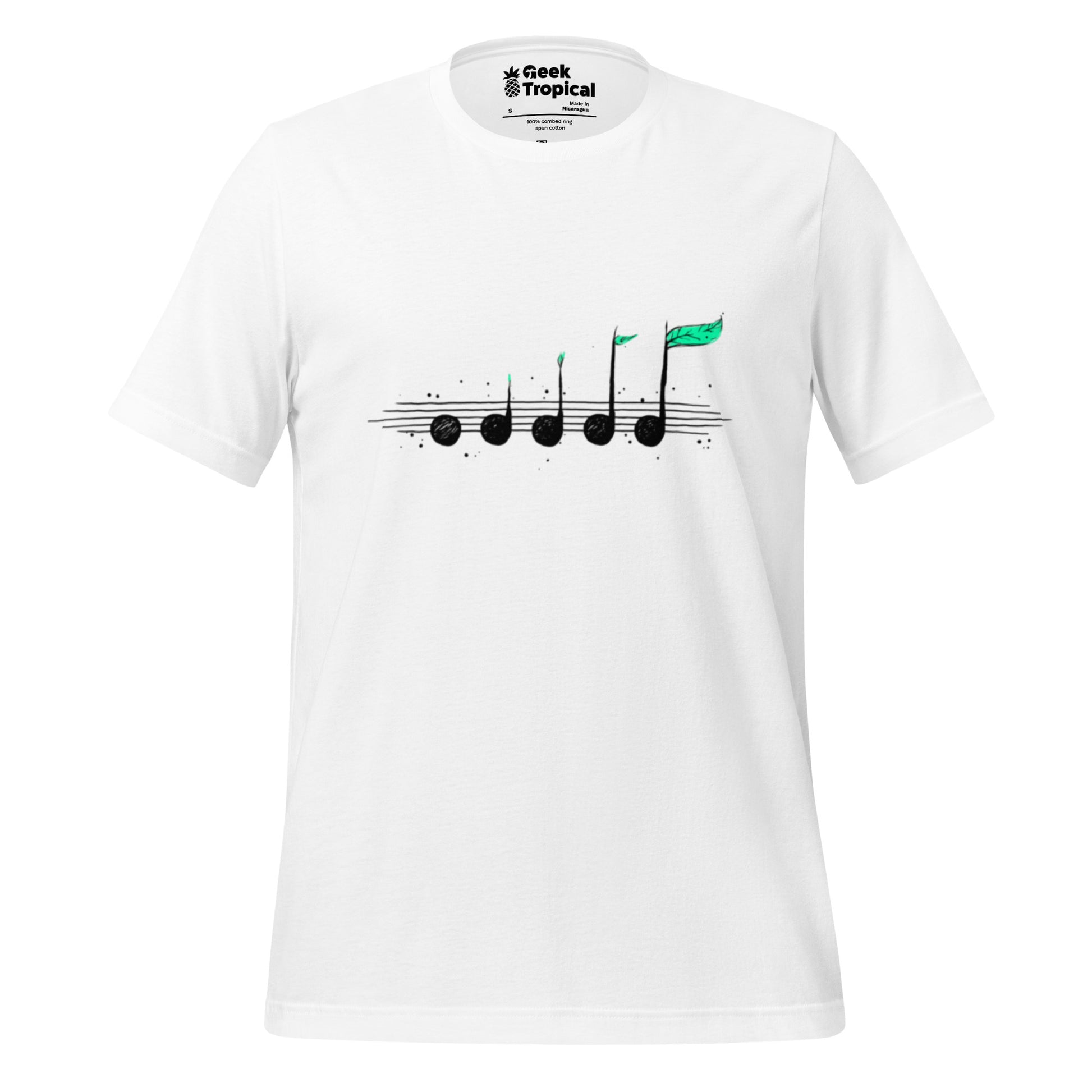 Biosphere Music Notes T-Shirt Geek Nerd Design by Tobe Fonseca FLOW DESC WRITING music print