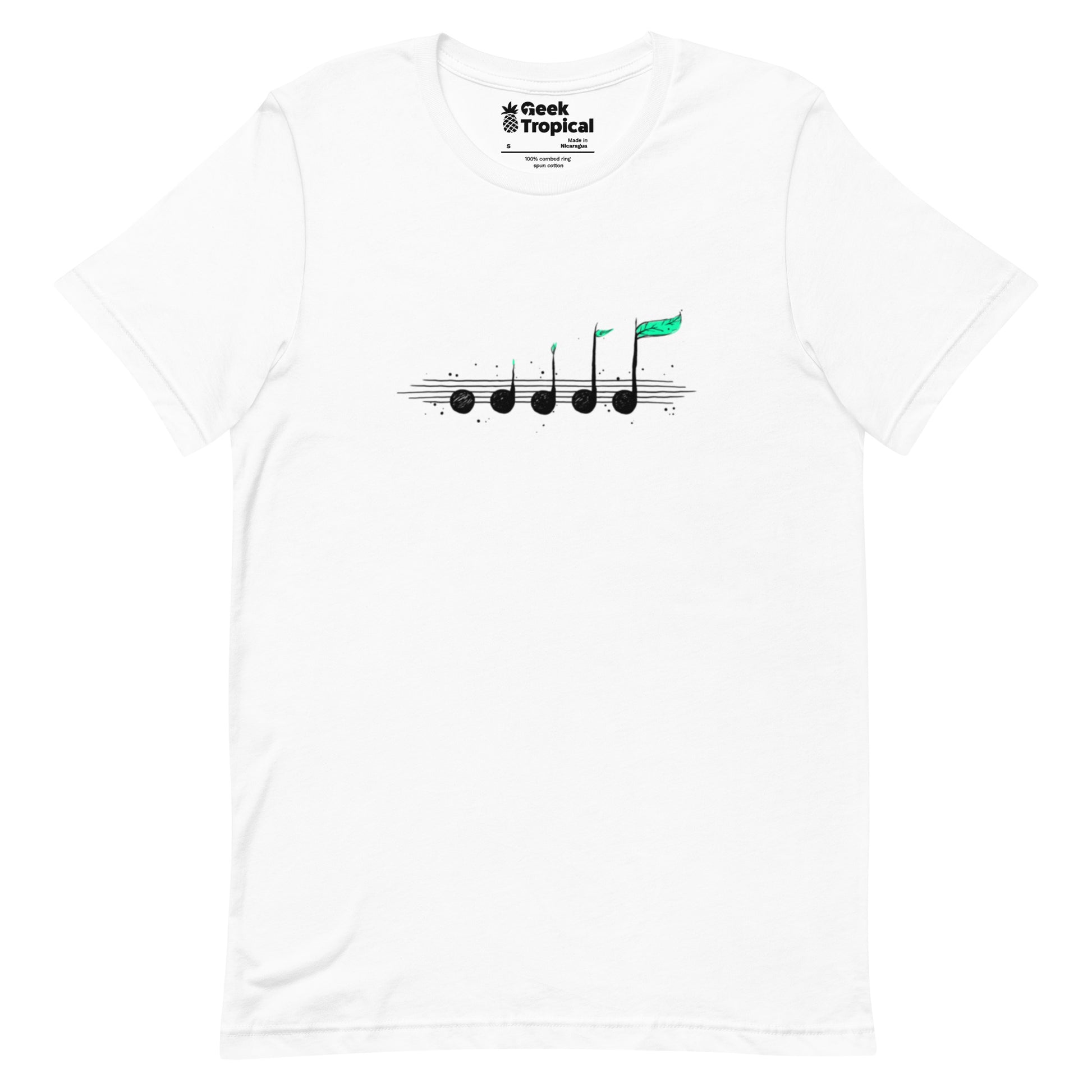 Biosphere Music Notes T-Shirt Geek Nerd Design by Tobe Fonseca FLOW DESC WRITING music print