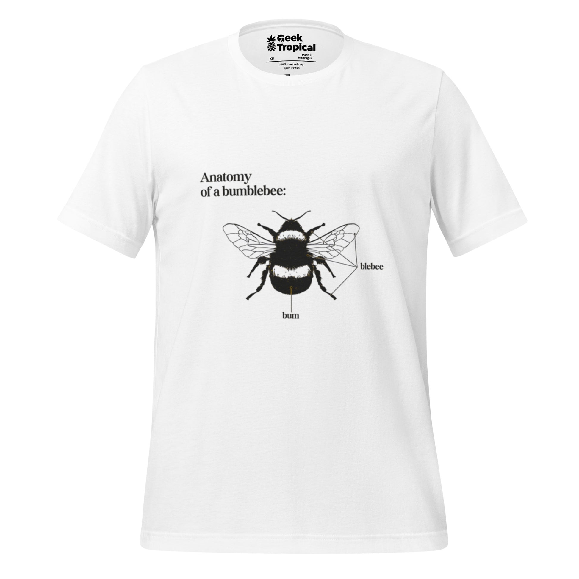 Bumblebee Anatomy T-Shirt Geek Nerd Animal Patterns Design by Tobe Fonseca FLOW DESC WRITING