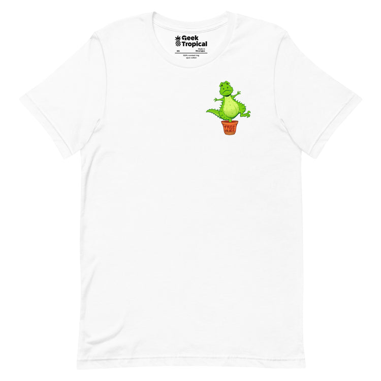 Cactus T - Rex Free Hugs T-Shirt Geek Nerd Botany Print Design by Tobe Fonseca dinosaur print
