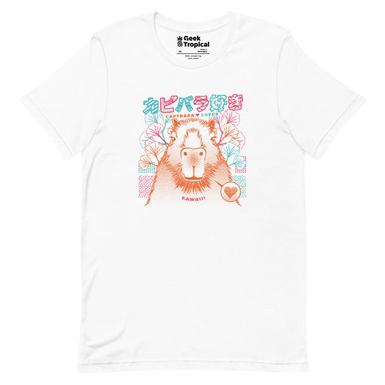 Capybara Neon Ramen T-Shirt Geek Nerd Animal Patterns Anime Design by Tobe Fonseca