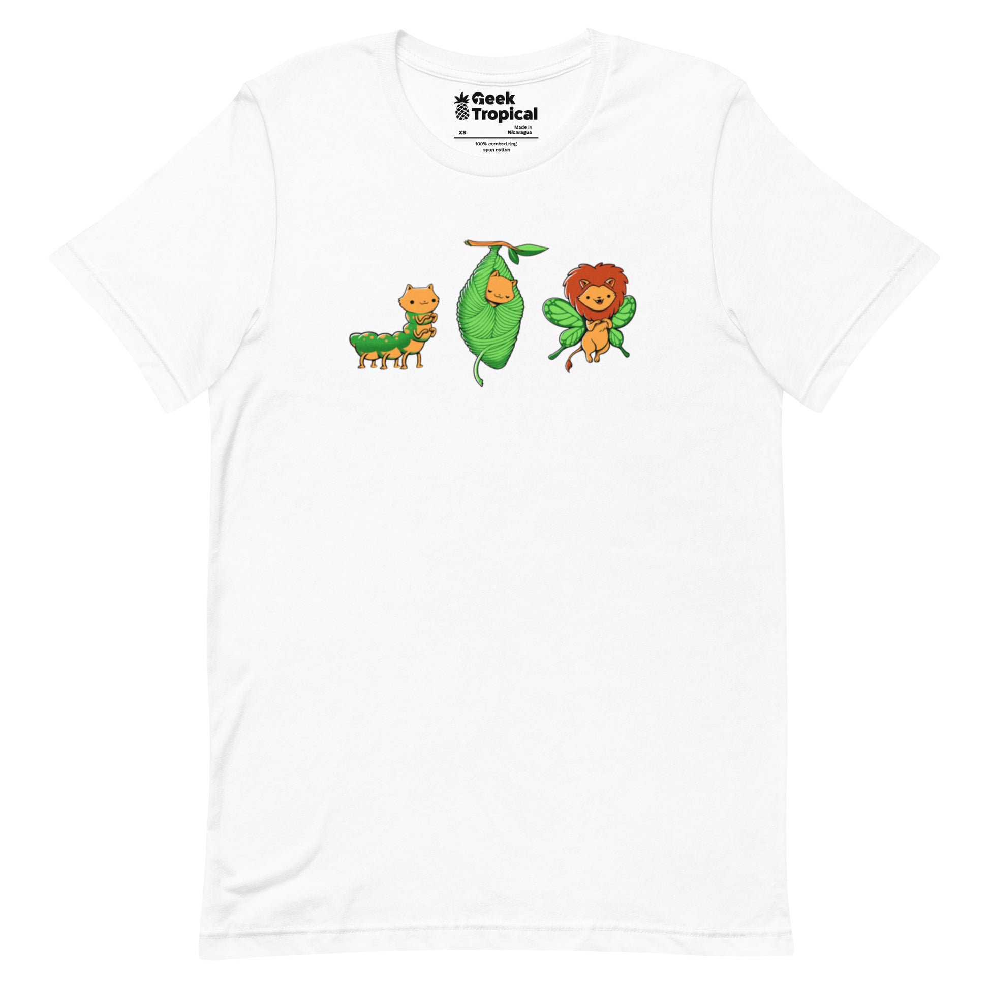 Cat - Erpillar T-Shirt Geek Nerd Animal Patterns Design by Tobe Fonseca Fantasy Prints