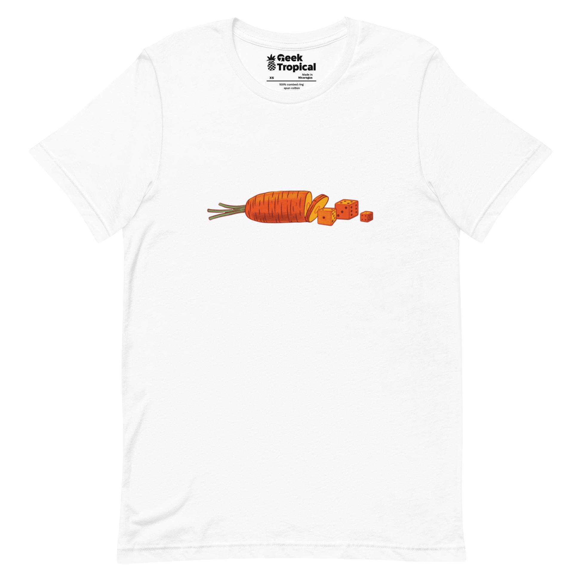 Diced Carrots T-Shirt Geek Nerd board game print Botany Print Design by Tobe Fonseca