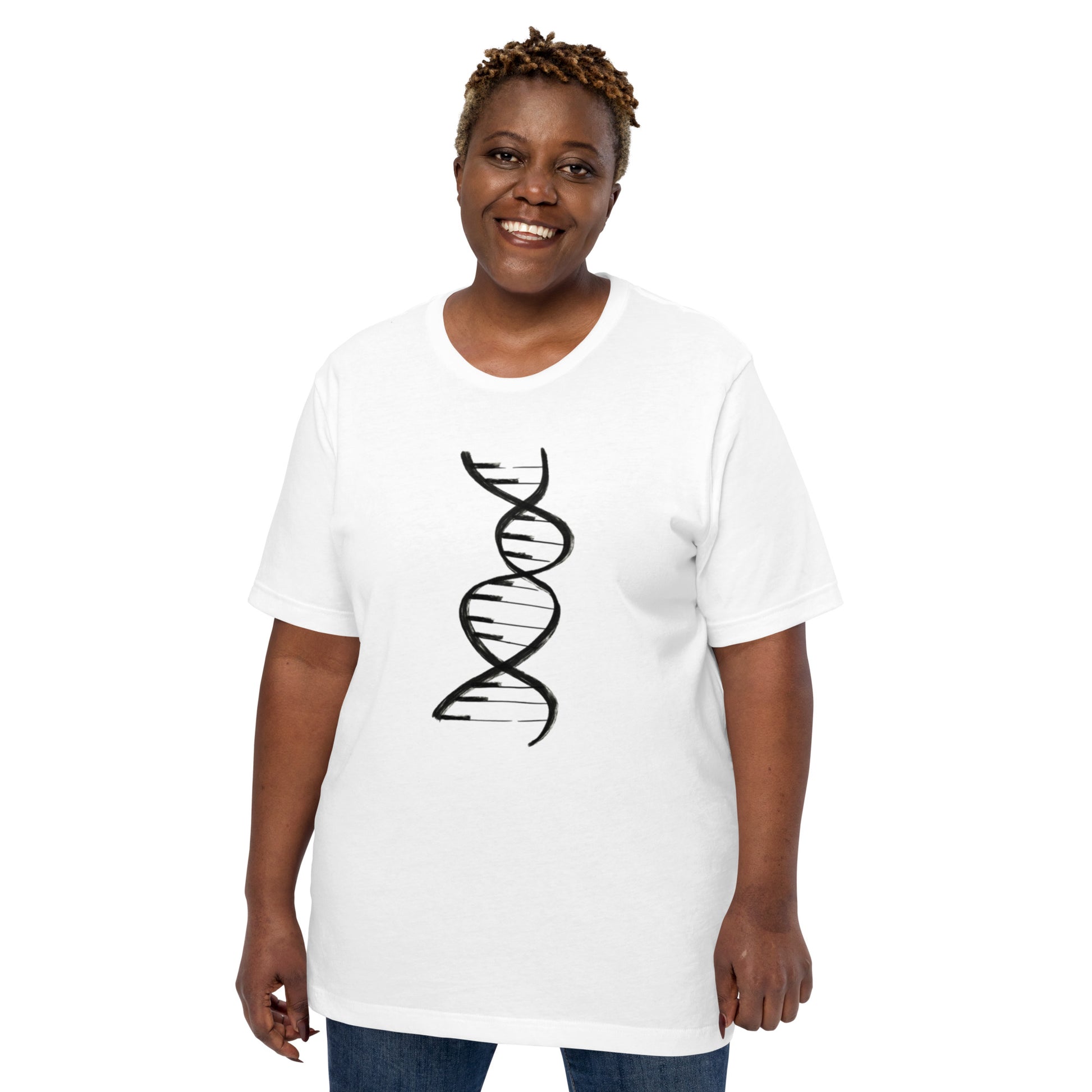 DNA Piano Music T-Shirt Geek Nerd Design by Tobe Fonseca FLOW DESC WRITING music print