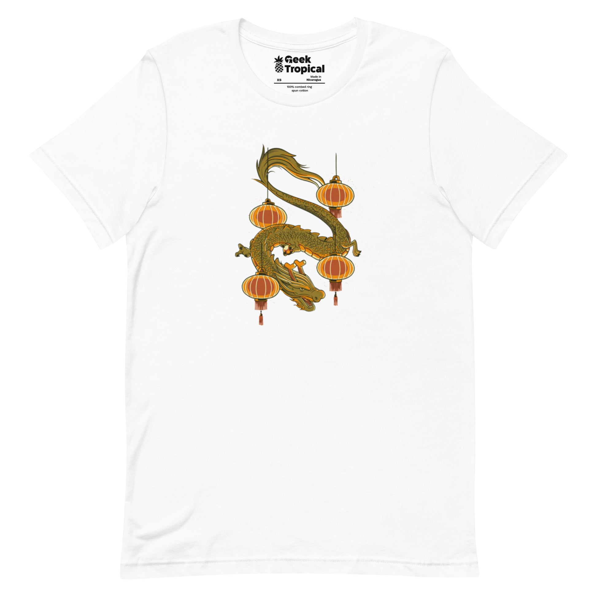 Dragon New Year T-Shirt Geek Nerd Design by Tobe Fonseca Fantasy Prints FLOW DESC WRITING