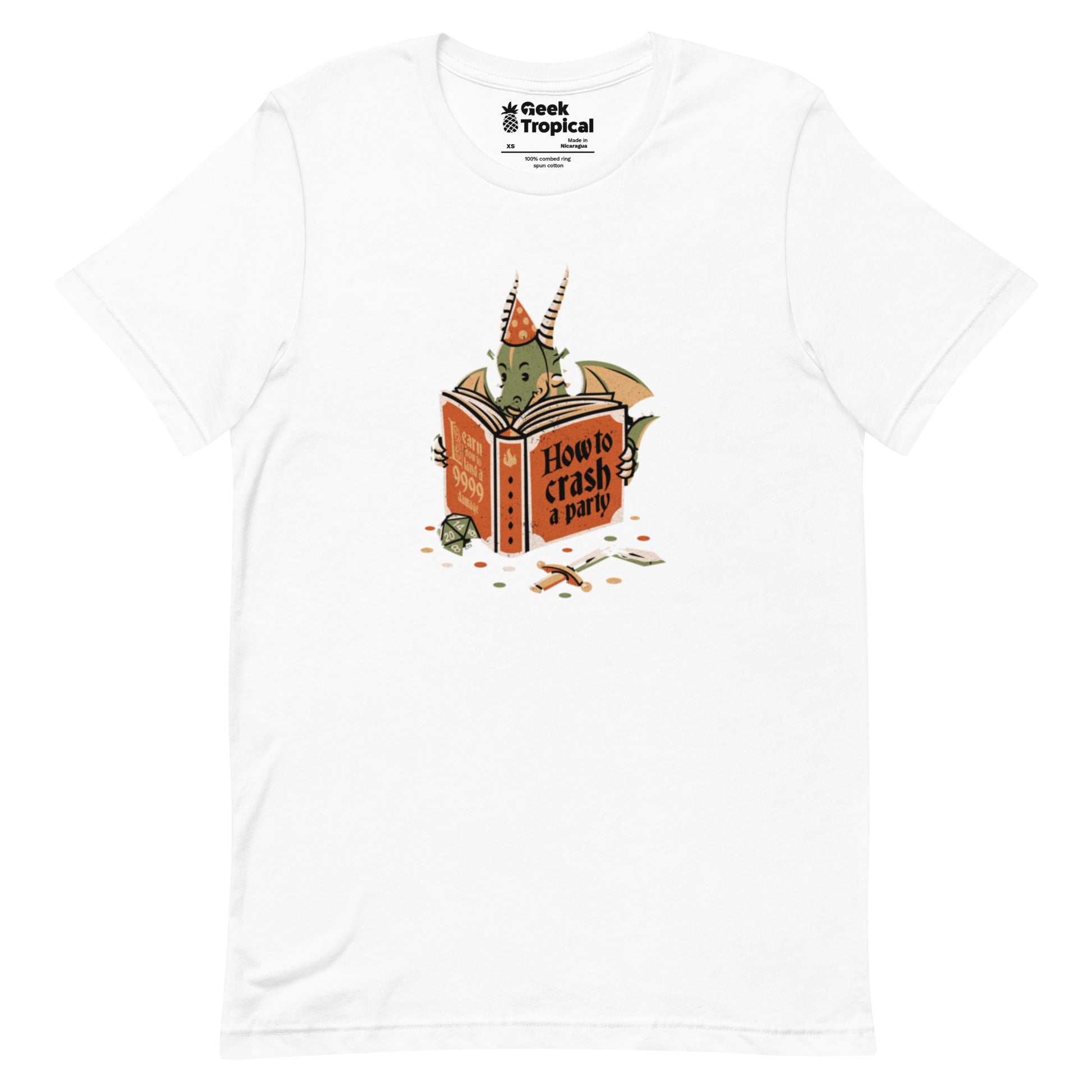 Dragon Party Crashing T-Shirt Geek Nerd Design by Tobe Fonseca dnd & rpg print Fantasy Prints