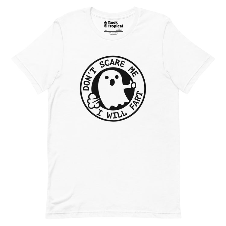 I'm Scared Ghost Fart T-Shirt Geek Nerd