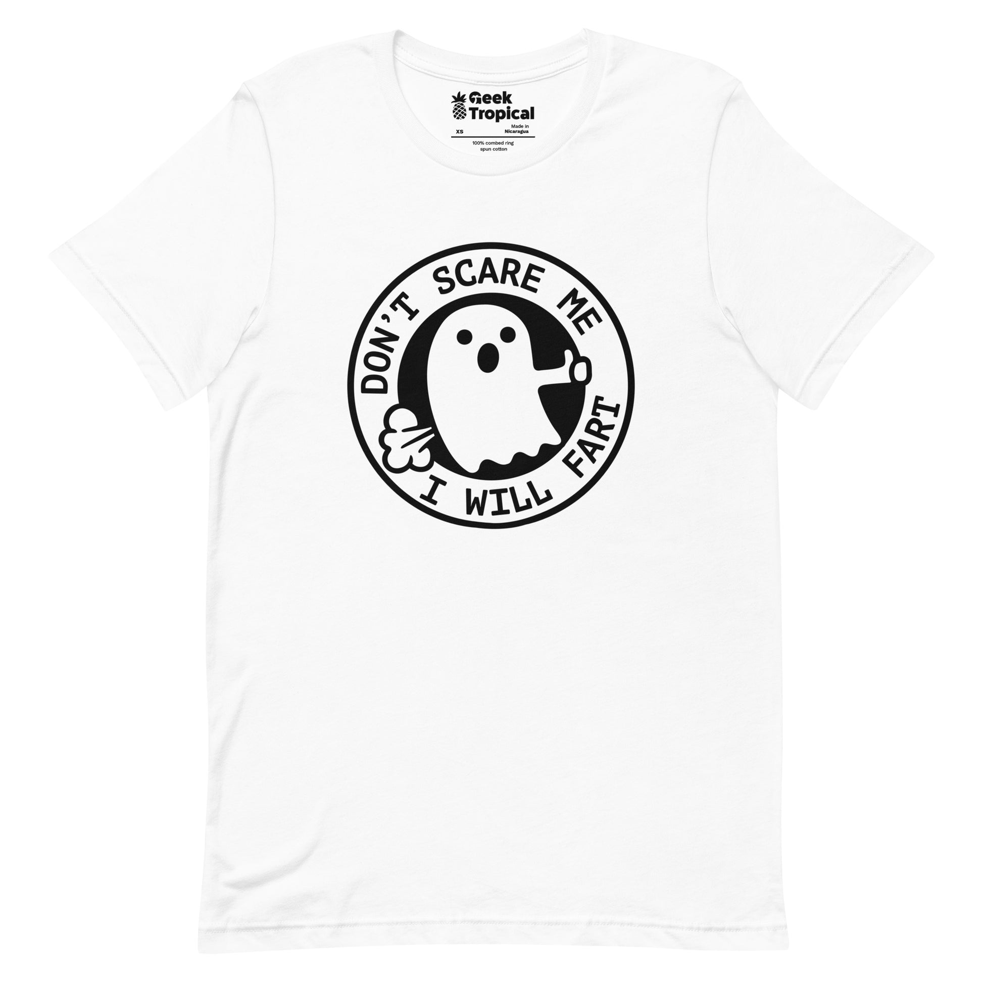 I'm Scared Ghost Fart T-Shirt Geek Nerd