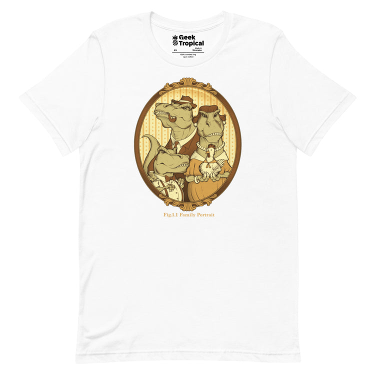 T - rex Family Portrait T-Shirt Geek Nerd