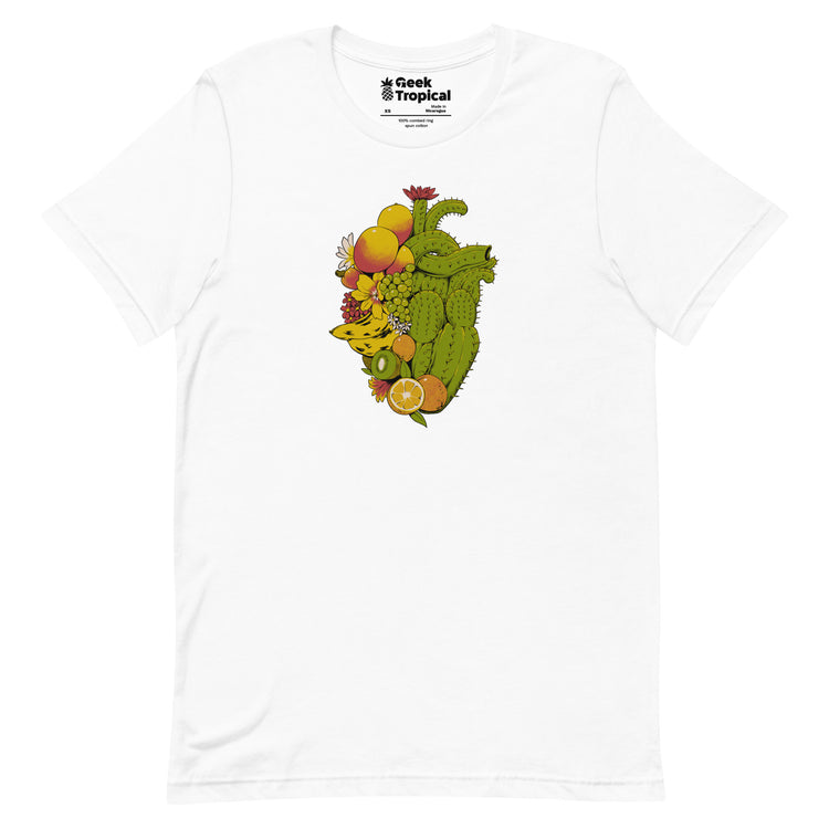 Tropical Heart T-Shirt Geek Nerd Advertise to Meta Botany Print Design by Tobe Fonseca