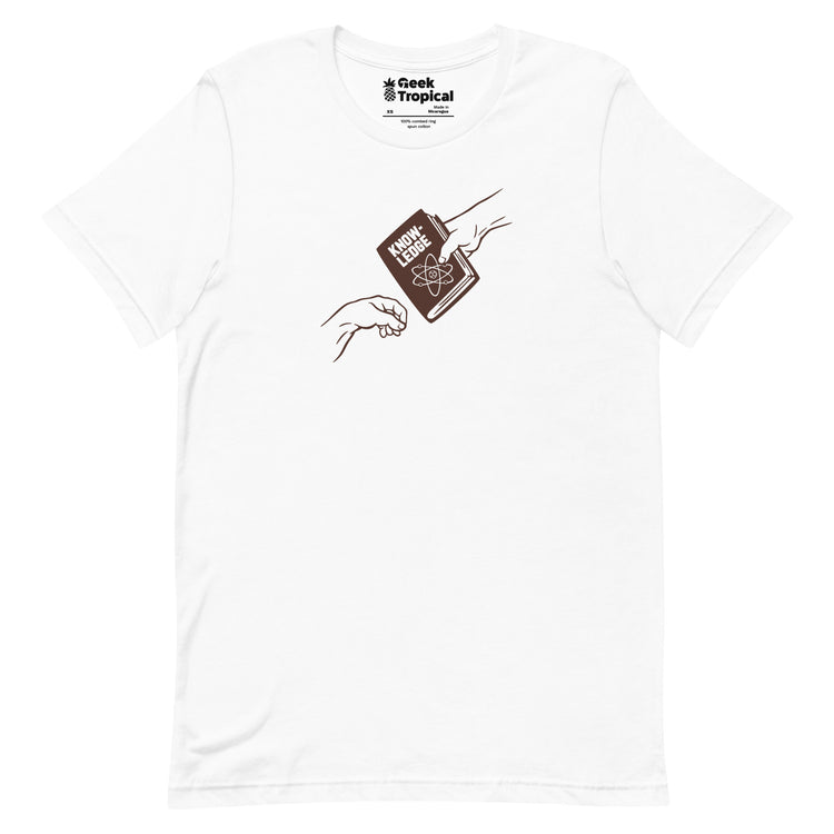 The Book's Creation T-Shirt Geek Nerd Advertise to Meta Book Prints Design by Tobe Fonseca