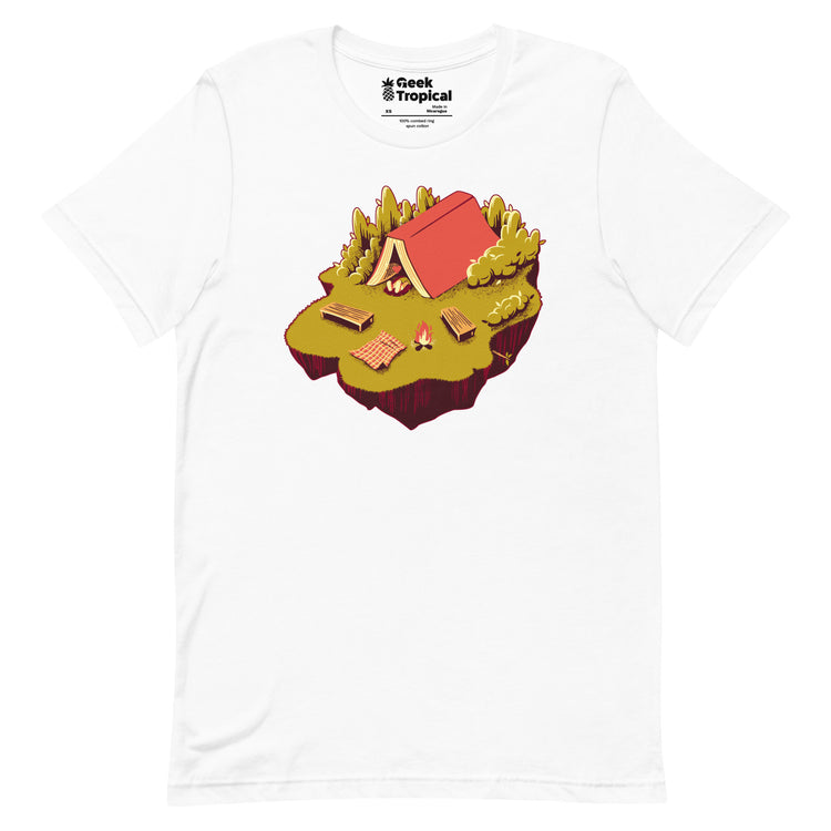 The Best Vacation Reading Book Camping T-Shirt Geek Nerd Advertise to Meta Book Prints Design by Tobe Fonseca