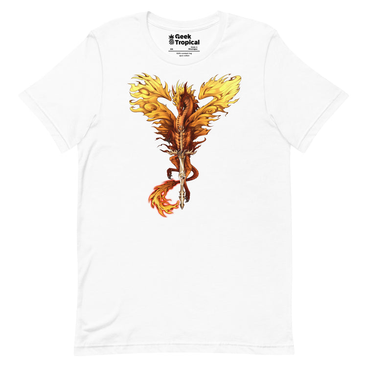 Dragonblade FLAMEBLADE T-Shirt Geek Nerd Advertise to Meta Design by Ruth Thompson Fantasy Prints
