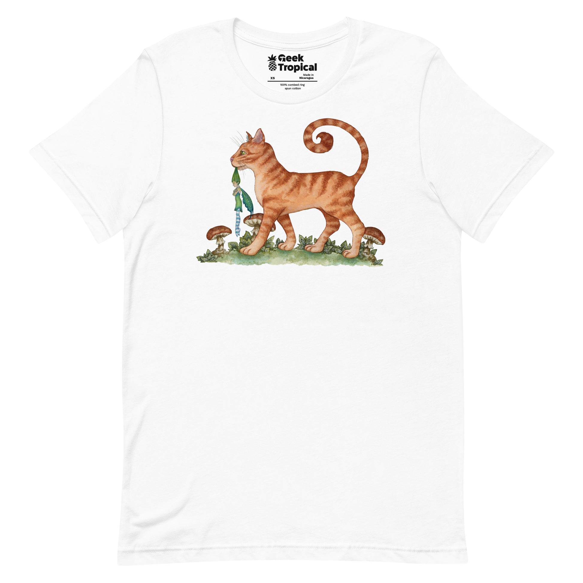 Amy Brown What The Cat Dragged In T-Shirt Geek Nerd Advertise to Meta Animal Patterns Design by Amy Brown