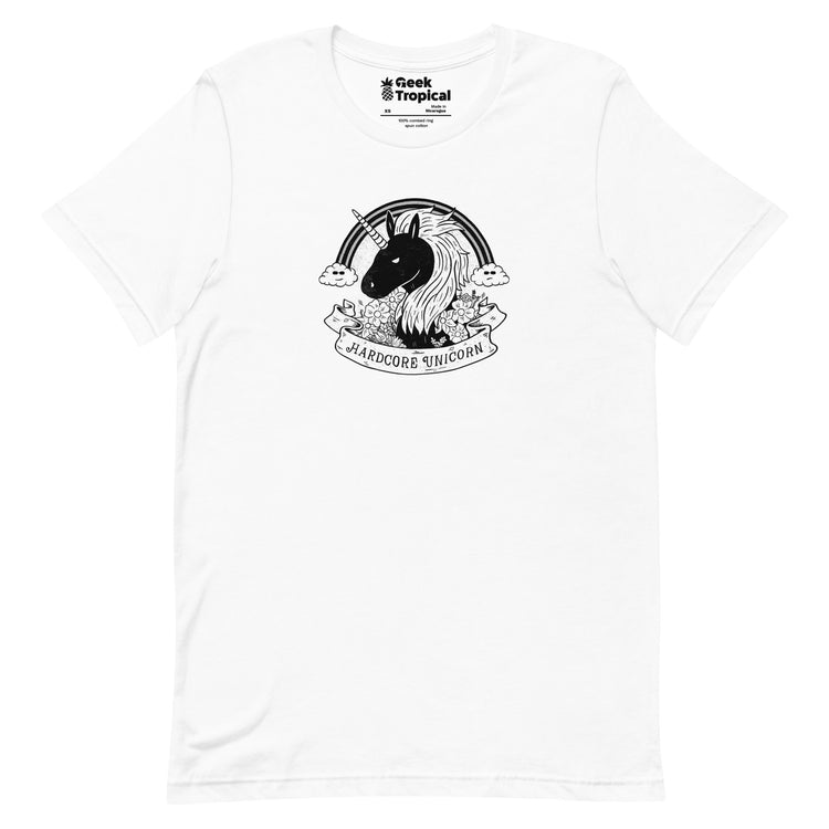 Hardcore Unicorn T-Shirt Geek Nerd Advertise to Meta Animal Patterns Design by Tobe Fonseca