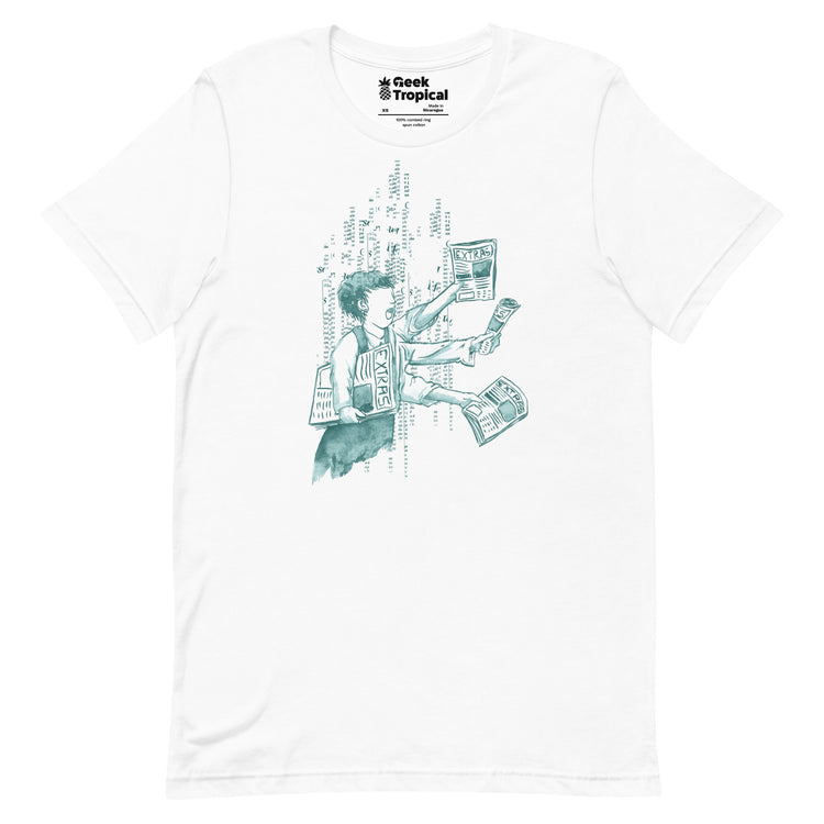 Extra Extra Extra T-Shirt Geek Nerd Advertise to Meta Design by Tobe Fonseca FLOW DESC WRITING