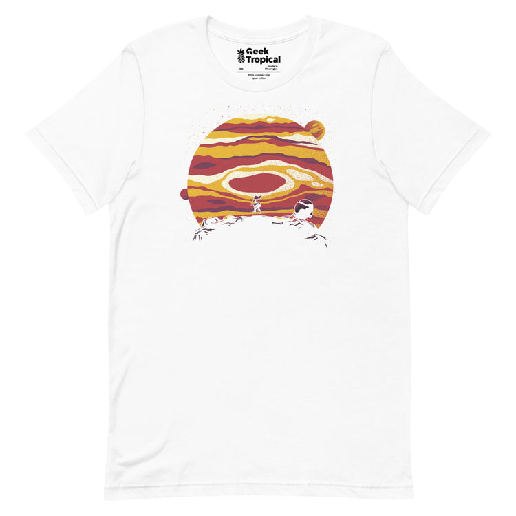 Explore Space Moon Astronaut T-Shirt Geek Nerd Advertise to Meta Design by Tobe Fonseca FLOW DESC WRITING