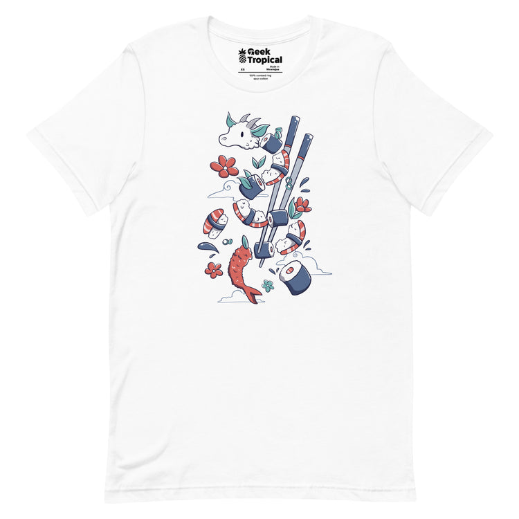 Dragonmaki Funny Sushi T-Shirt Geek Nerd Advertise to Meta Design by Tobe Fonseca Fantasy Prints