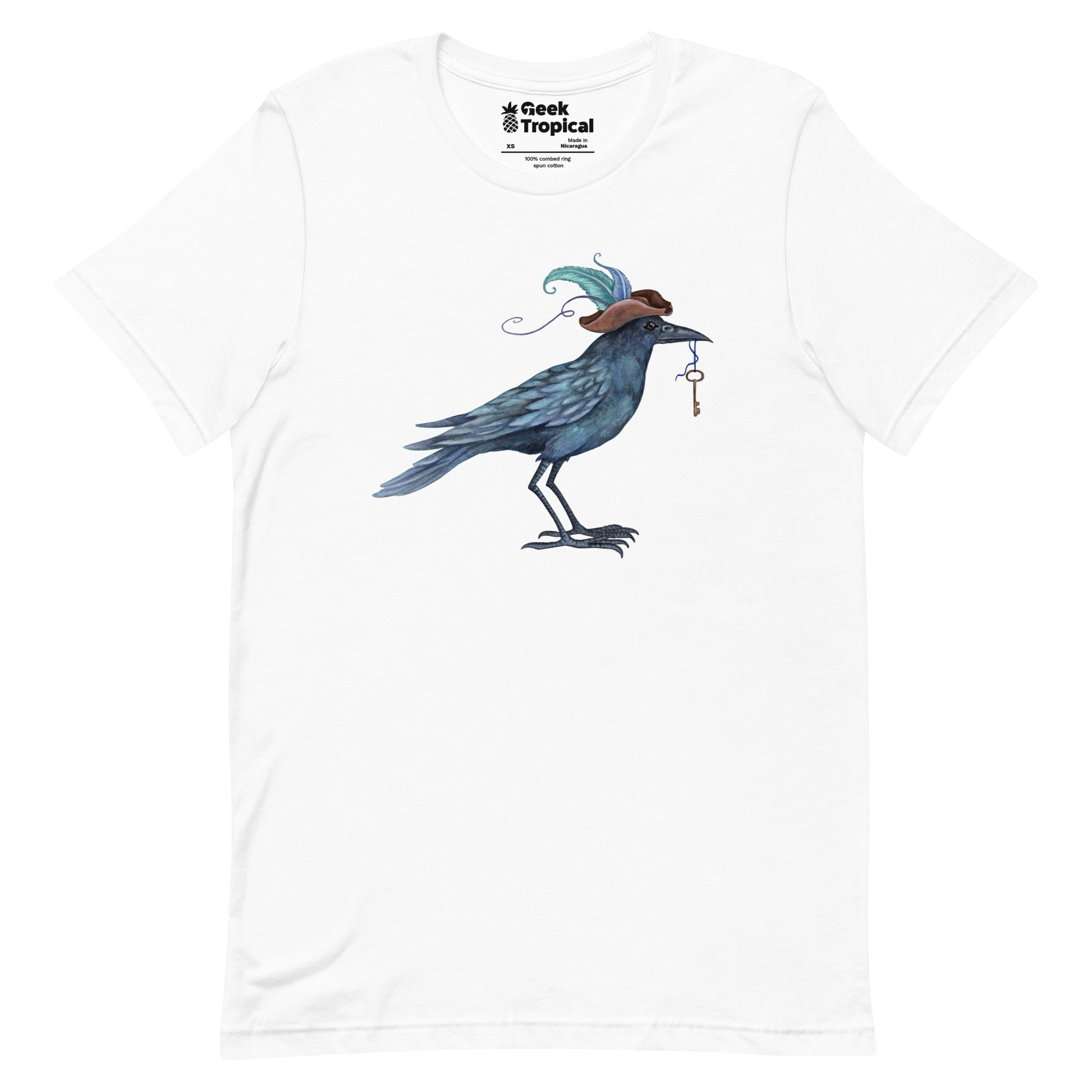Amy Brown Fancy Crow T-Shirt Geek Nerd Advertise to Meta Animal Patterns Design by Amy Brown