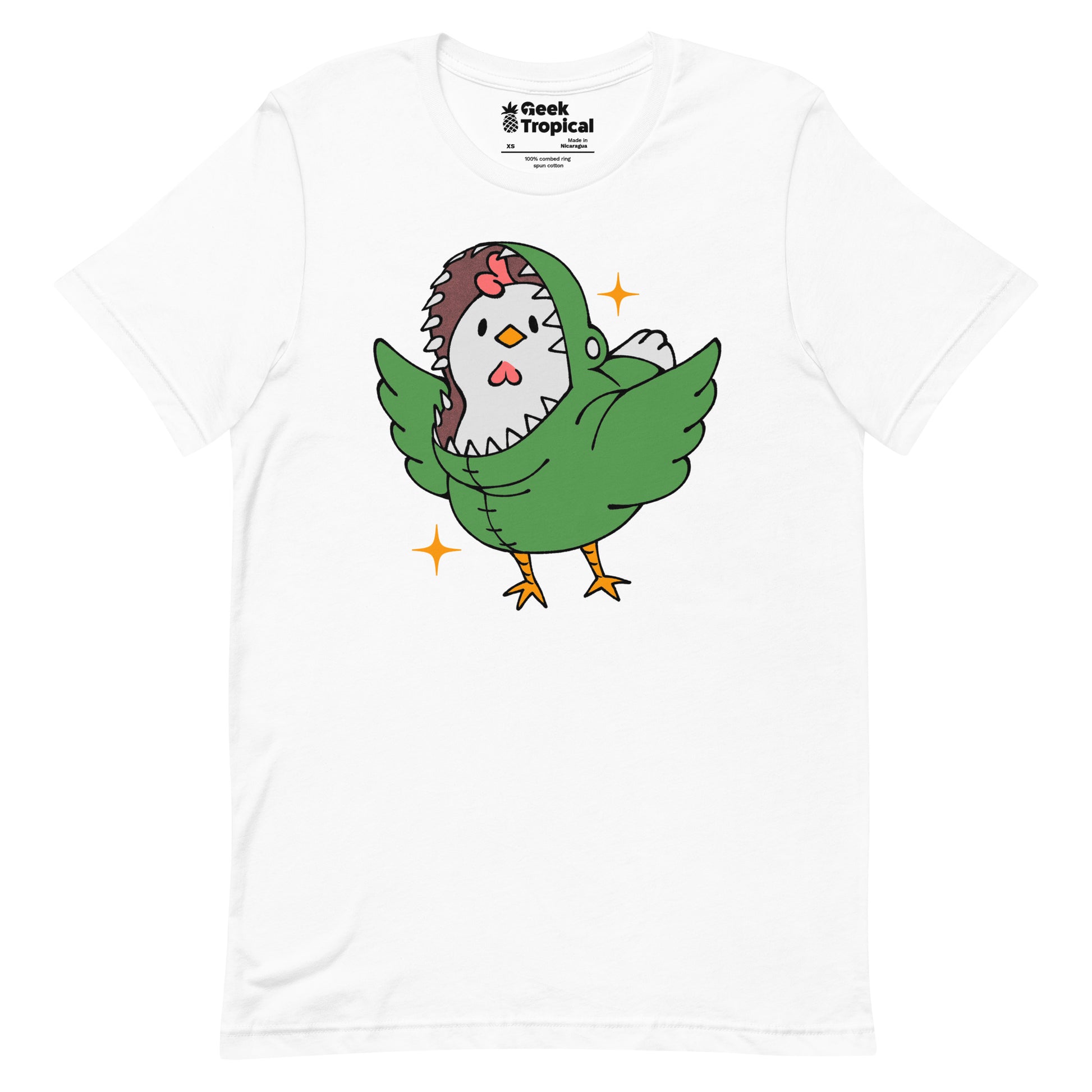Chickenossauro Rex T-Shirt Geek Nerd Advertise to Meta Animal Patterns Design by Tobe Fonseca