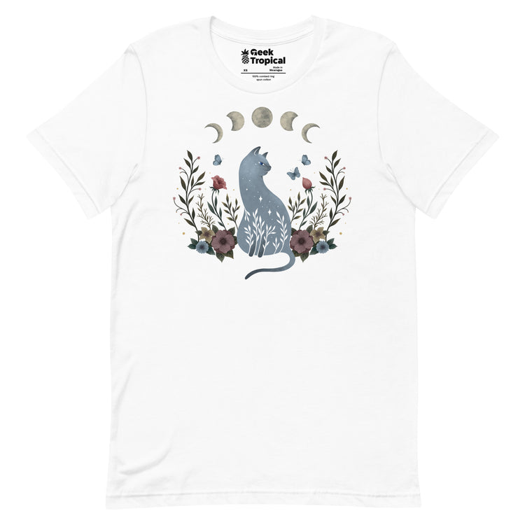 Cat On The Hill T-Shirt Geek Nerd Advertise to Meta Animal Patterns Design by Episodic Drawing
