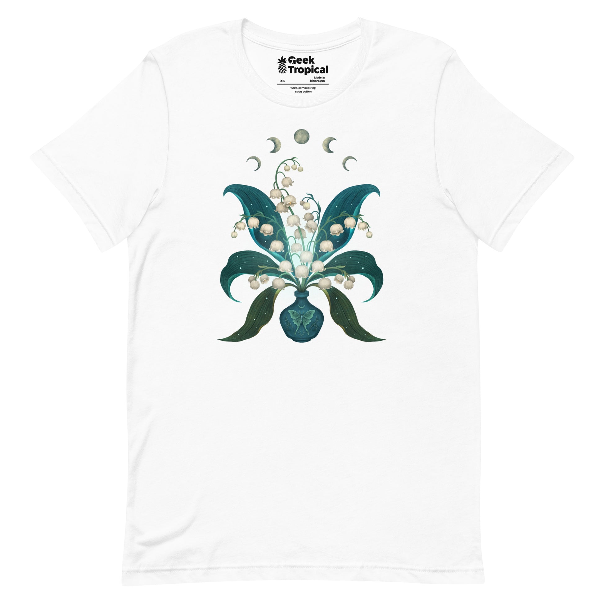 Lily Of The Valley T-Shirt Geek Nerd Advertise to Meta Botany Print Design by Episodic Drawing