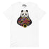 Black and White Panda With Flower T-Shirt Geek Nerd Advertise to Meta Animal Patterns Botany Print
