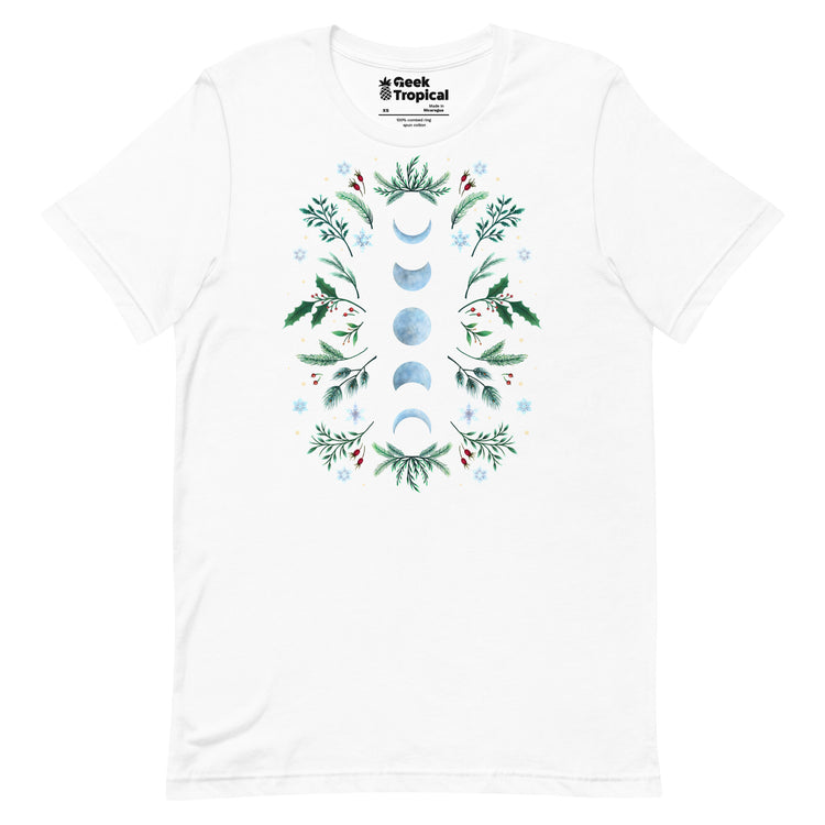 Moonlight Garden Festive T-Shirt Geek Nerd Advertise to Meta Botany Print Design by Episodic Drawing