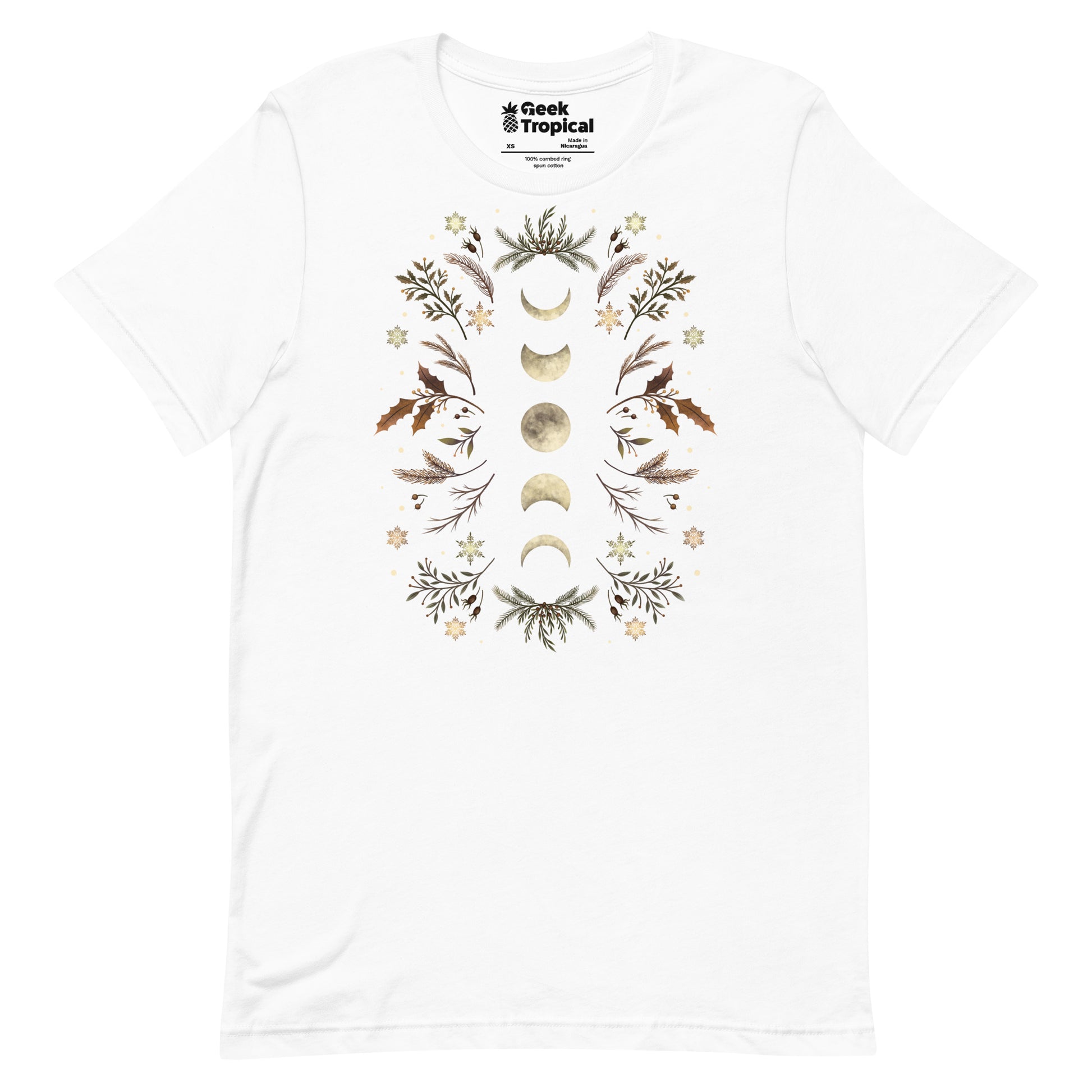 Moonlight Garden Winter Brown T-Shirt 16