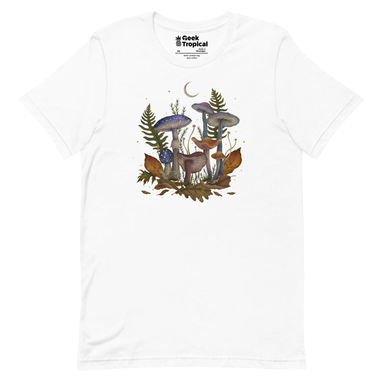 Mushroom Cover T-Shirt Geek Nerd Advertise to Meta Book Prints Botany Print