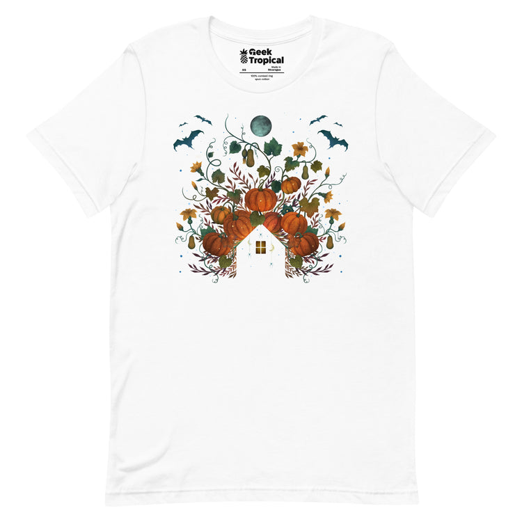 Pumpkin Rooftop T-Shirt Geek Nerd Advertise to Meta Design by Episodic Drawing FLOW DESC WRITING