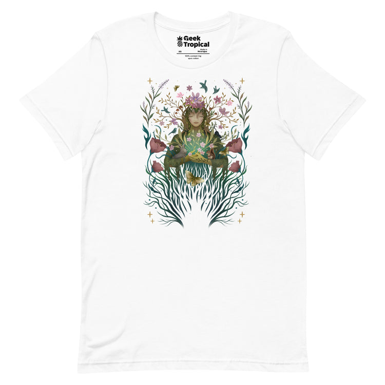 Spring Goddess T-Shirt Geek Nerd Advertise to Meta Botany Print Design by Episodic Drawing
